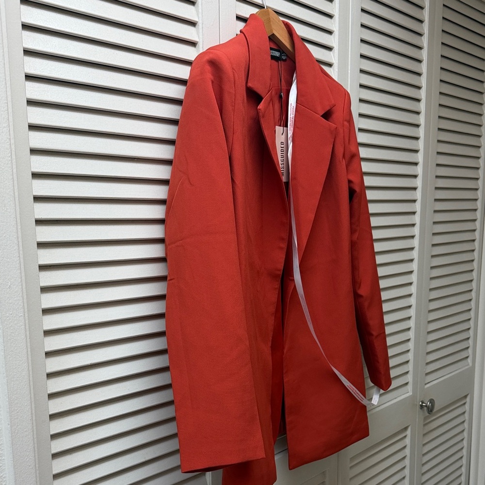 Missguided + Vibrant Orange Blazer
